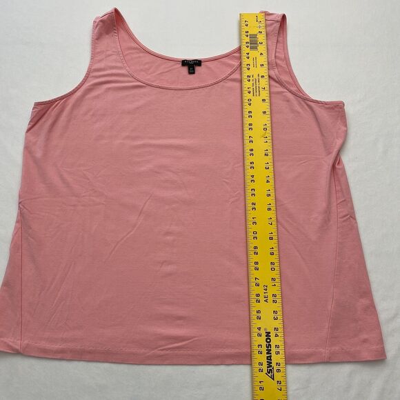 Talbots Sweater Twinset Cardigan Shell Pink Cotton Blend Womens 2X Preppy - Picture 8 of 9